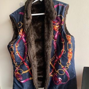 Faux Fur Reversible Winter Vest